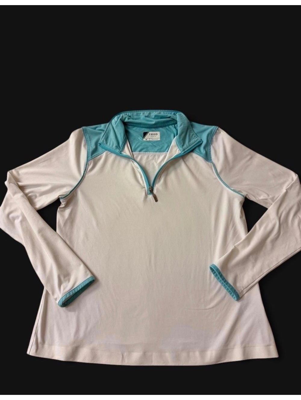 IZOD Golf Women's 1/4 Zip Long Sleeve Performance Pullover Top